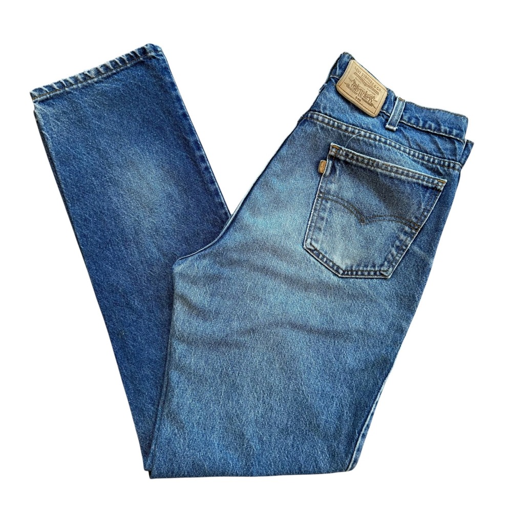Vintage Levis 540 Relaxed Fit Straight Leg Jeans Mens 36x34 Blue Made in USA 90s